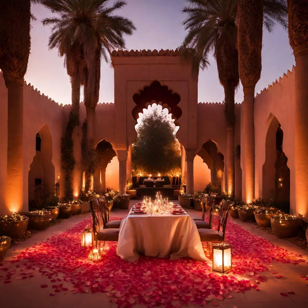 Dîner Romantique à Domicile à Marrakech